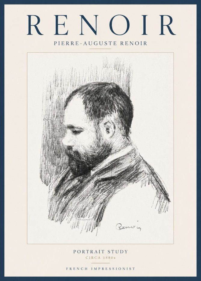 Renoir Portrait Study I No2 - Poszter
