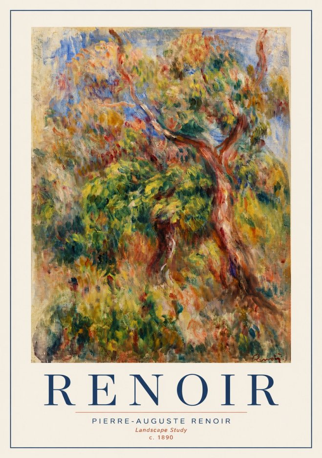 Renoir Landscape Study No3 - Poszter