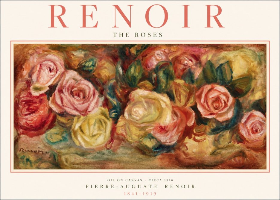 Renoir The Roses No2 - Poszter