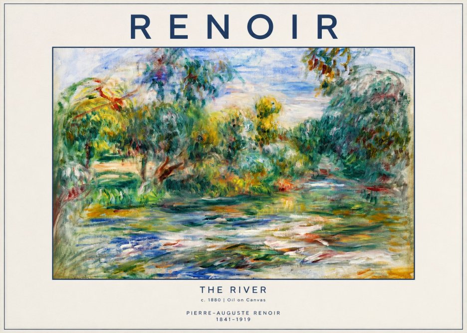 Renoir The River No2 - Poszter