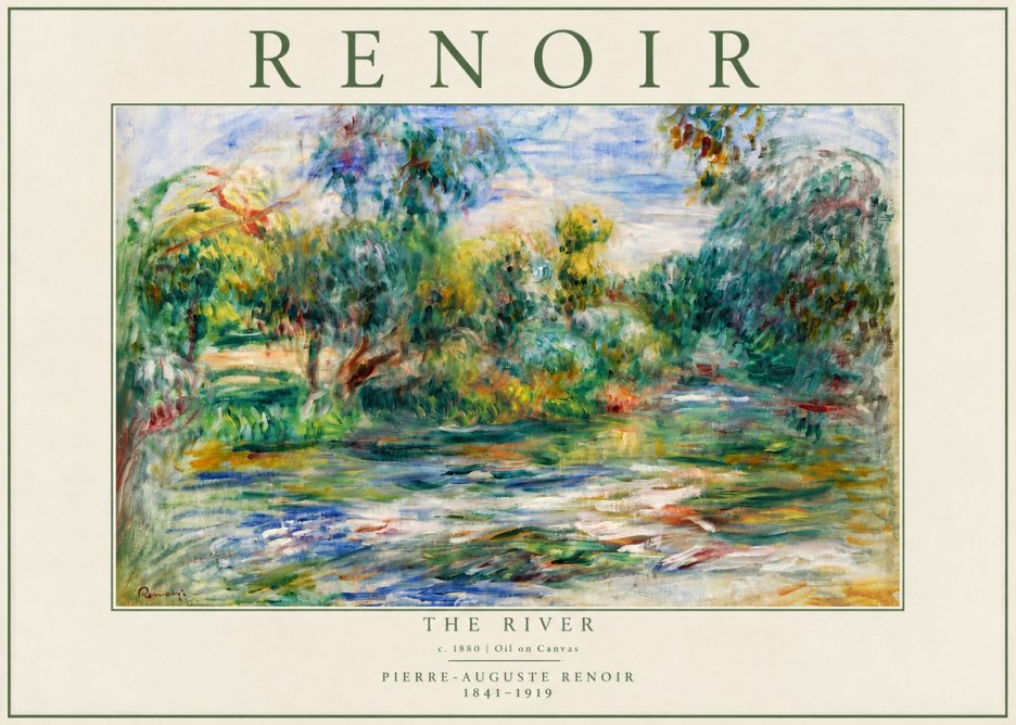 Renoir The River No4 - Poszter