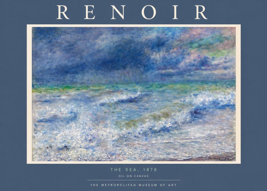 Renoir The Sea No5 - Poszter