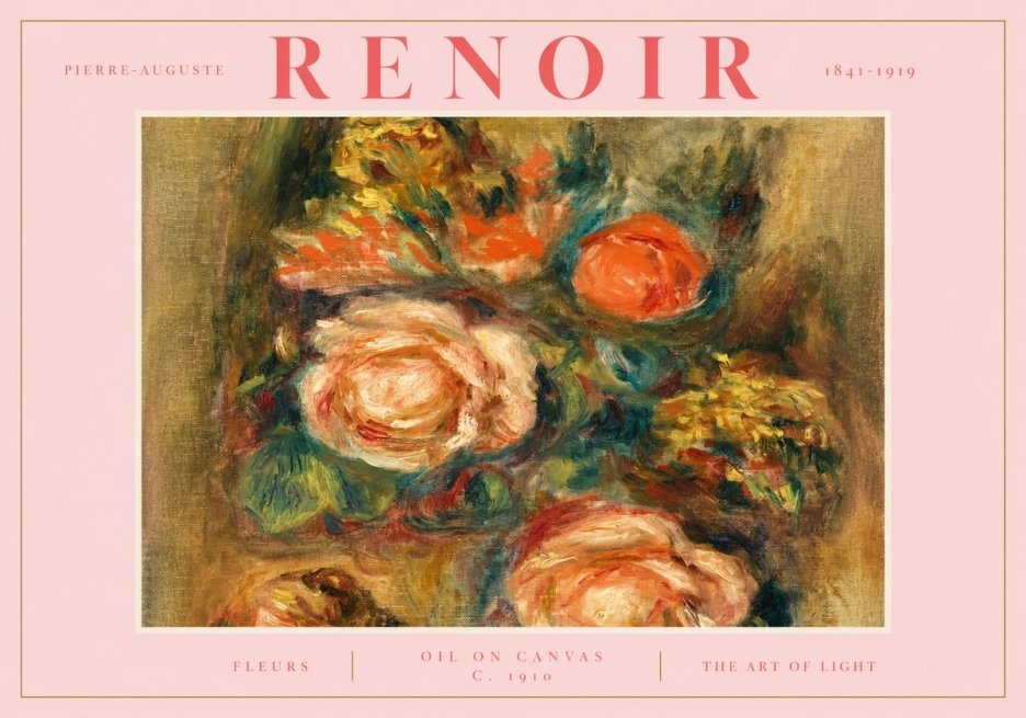 Renoir Fleurs No2 - Poszter