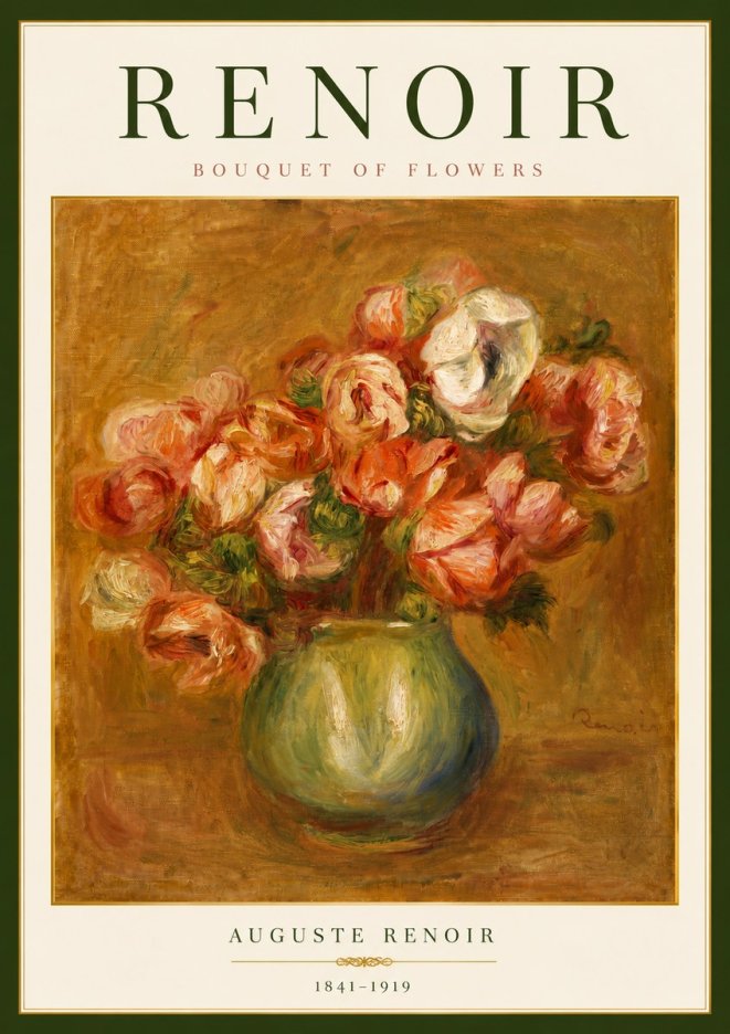 Renoir Bouquet of Flowers No6 - Poszter