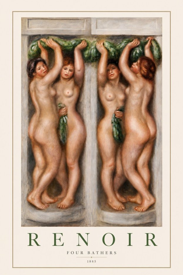 Renoir Four Bathers No2 - Poszter