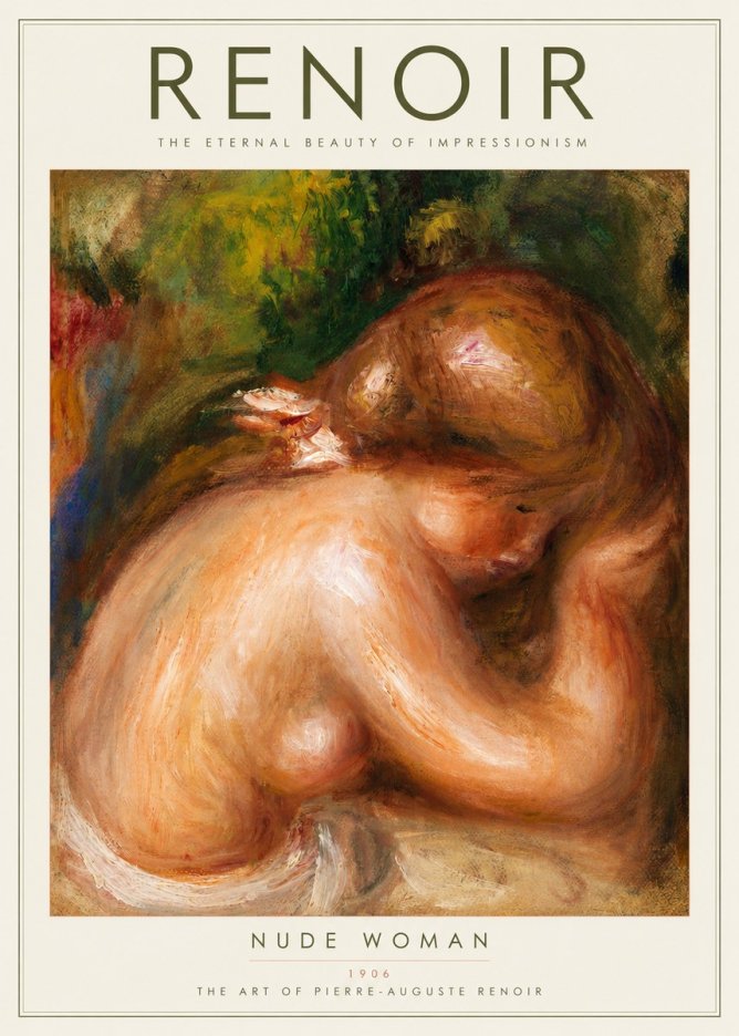 Renoir Female Nude, C. 1910 No2 - Poszter