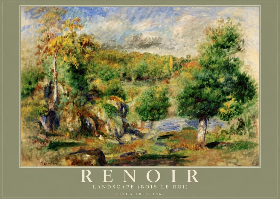 Renoir Landscape (Bois-le-roi) No2 - Poszter