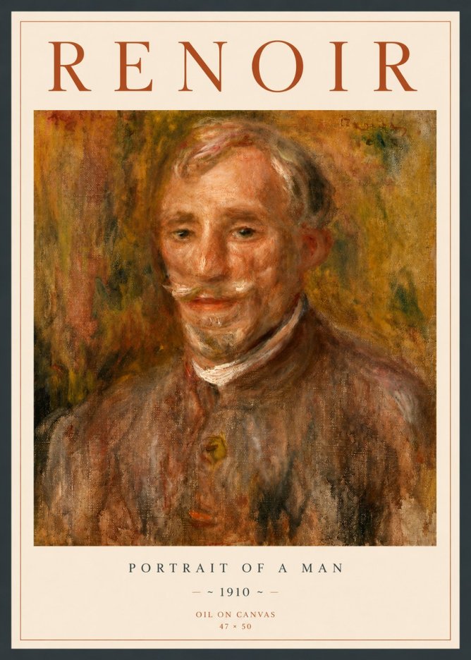 Renoir Portrait of a Man II No4 - Poszter
