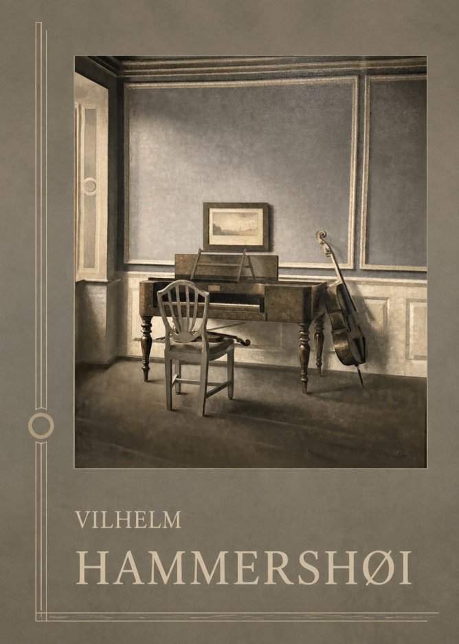 Vilhelm Hammershøi Interior with a Piano and a Cello No2 - Poszter