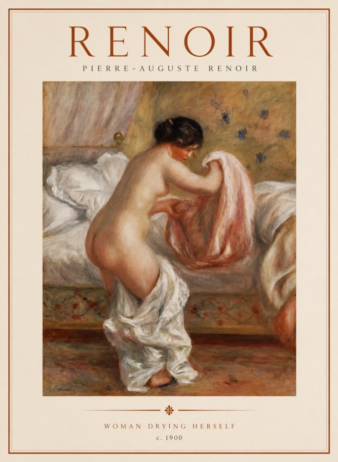 Renoir Woman Drying Herself No1 - Poszter