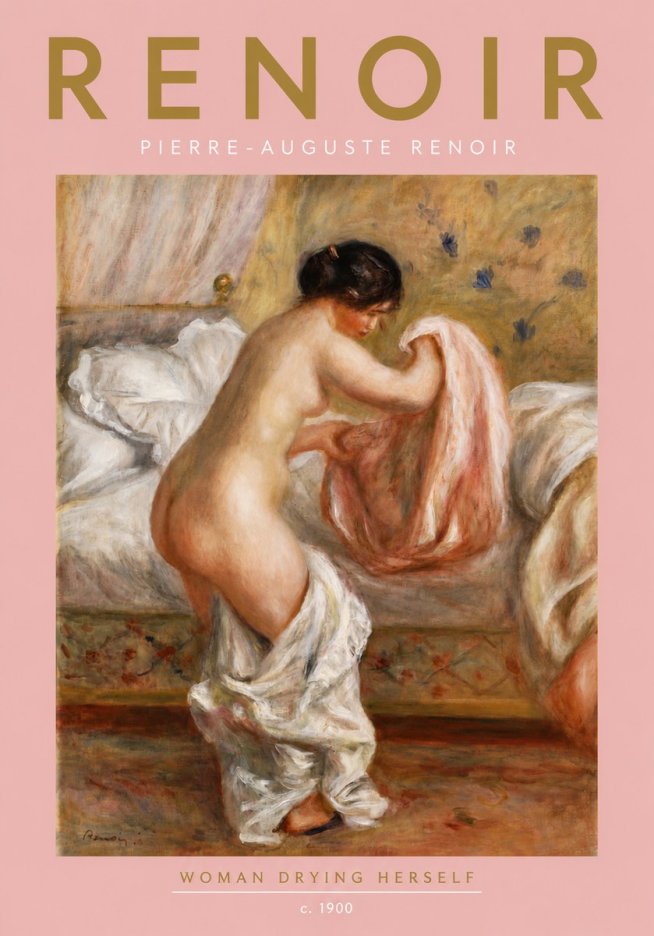 Renoir Woman Drying Herself No5 - Poszter