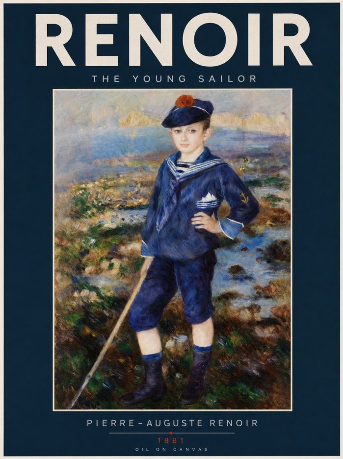 Renoir The Young Sailor No2 - Poszter