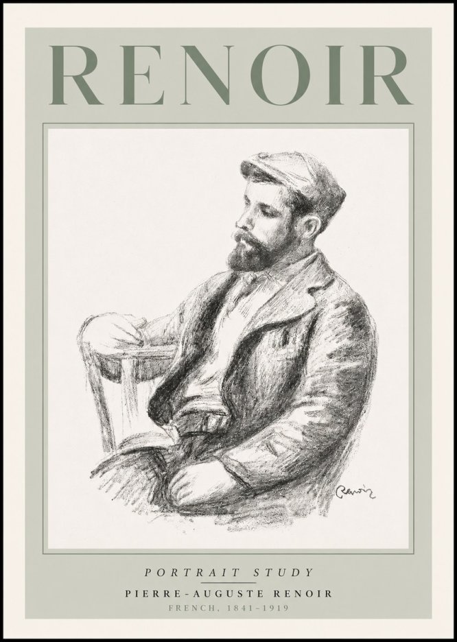 Renoir Portrait Study II No3 - Poszter