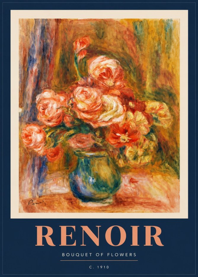 Renoir Bouquet of Flowers II No2 - Poszter