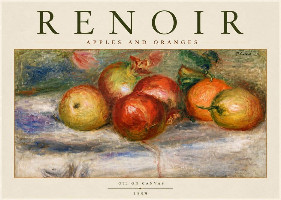 Renoir Apples and Oranges No6 - Poszter