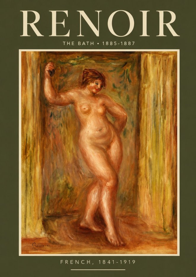 Renoir The Bath No2 - Poszter