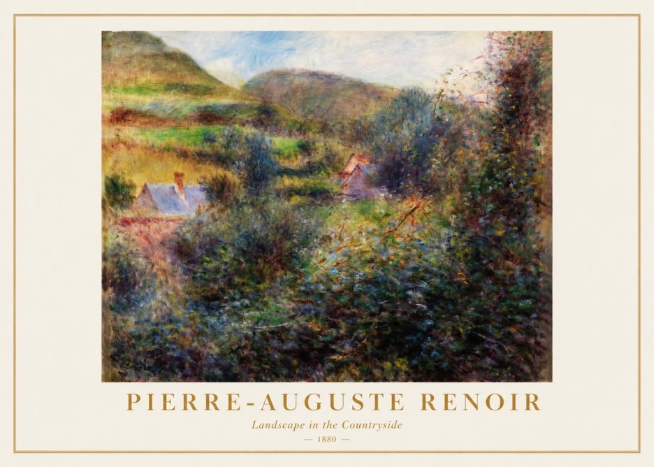 Renoir Landscape in the Countryside No1 - Poszter