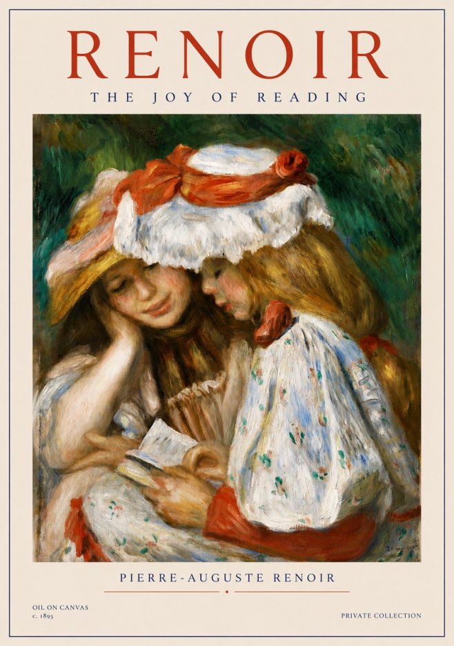 Renoir The Joy of Reading No4 - Poszter