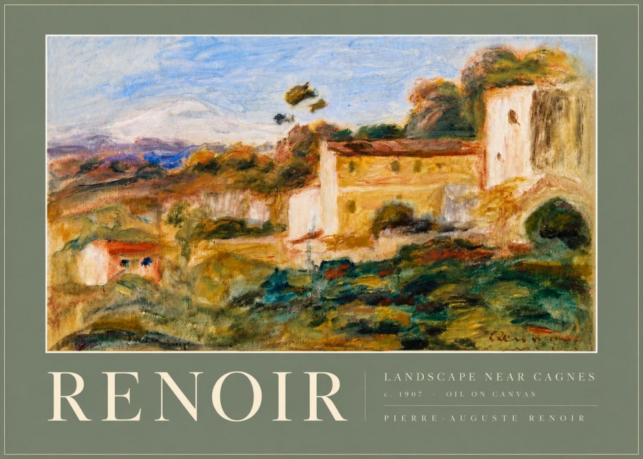 Renoir Landscape Near Cagnes No6 - Poszter
