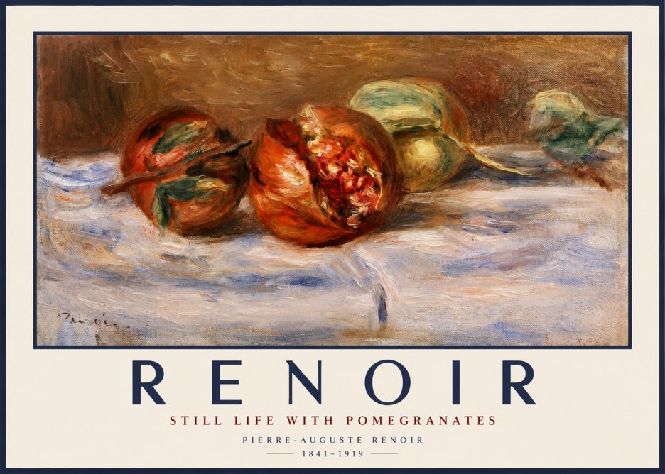 Renoir Still Life with Pomegranates No2 - Poszter