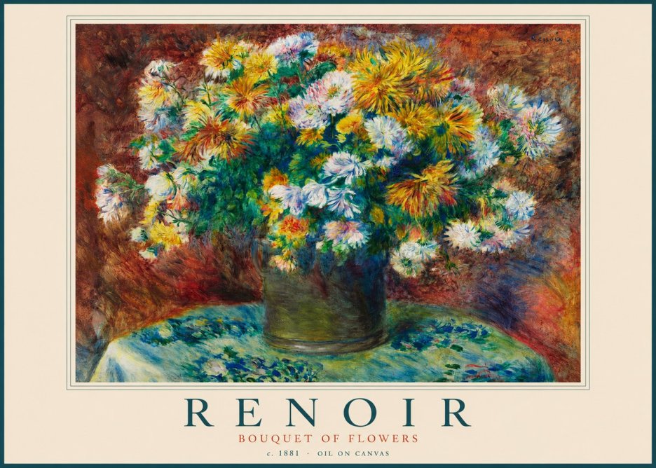 Renoir Bouquet of Flowers IV No2 - Poszter