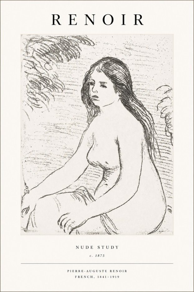 Renoir Nude Study No1 - Poszter