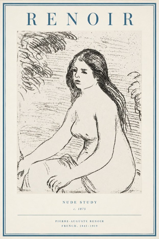 Renoir Nude Study No2 - Poszter