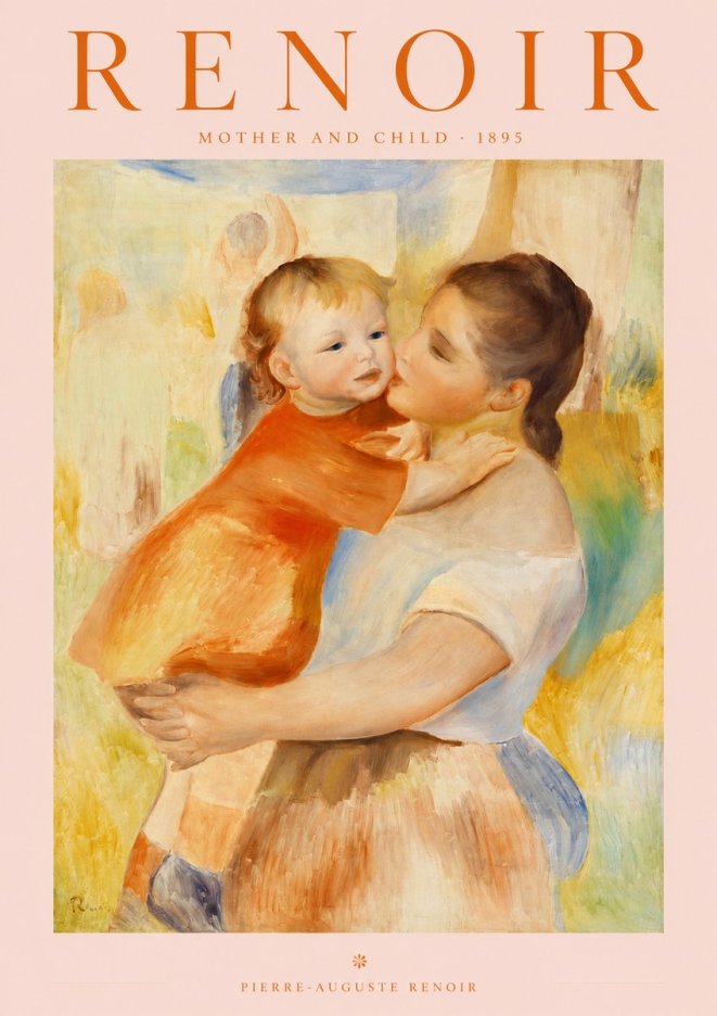 Renoir Mother and Child No2 - Poszter