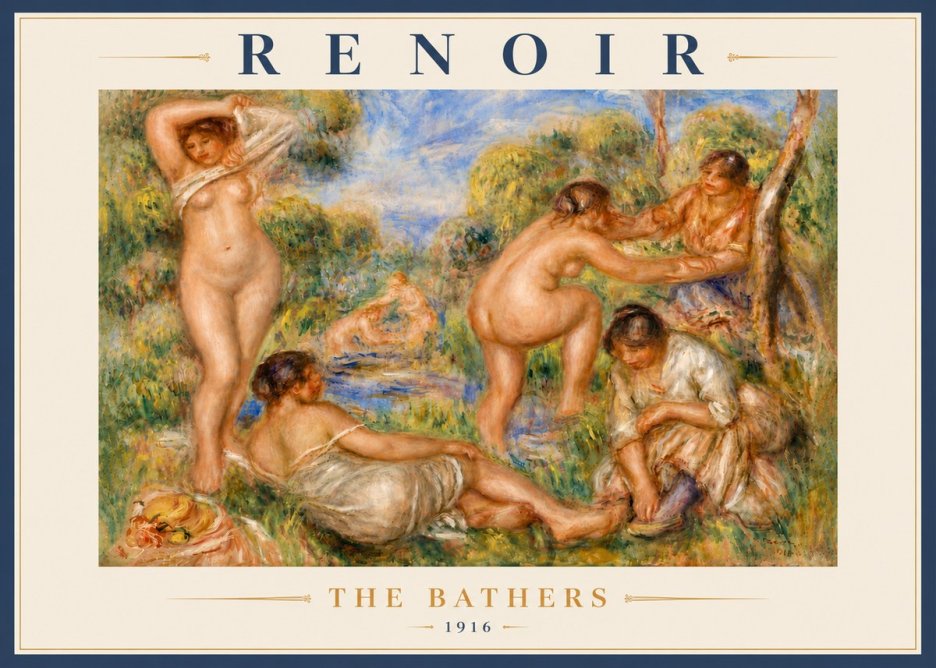 Renoir The Bathers No6 - Poszter