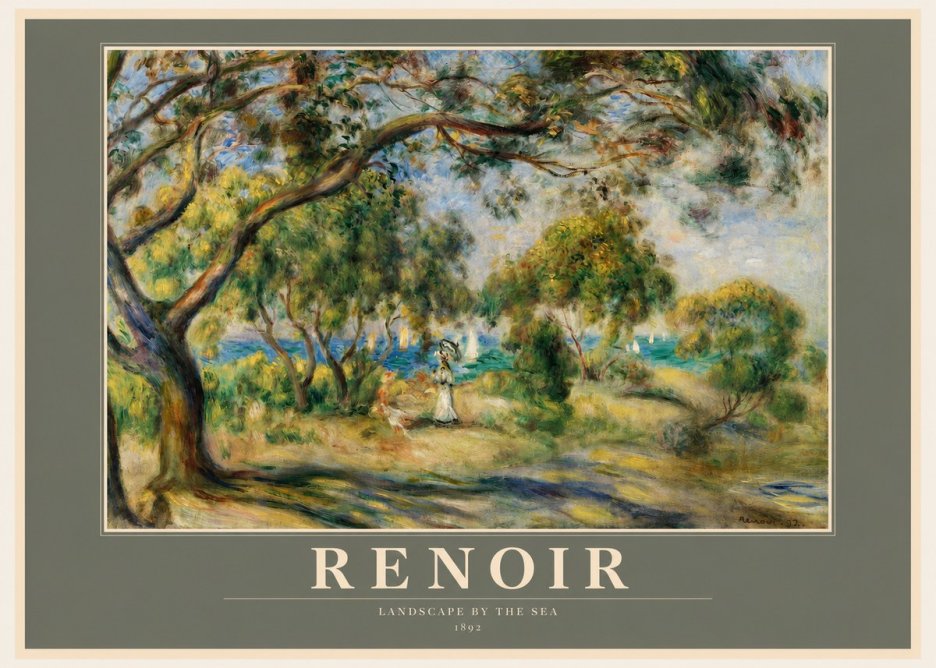 Renoir Landscape Near Cagnes IV No2 - Poszter