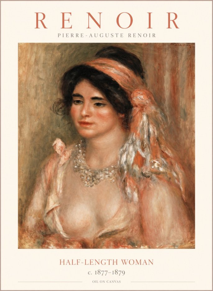 Renoir Half-length Woman No1 - Poszter
