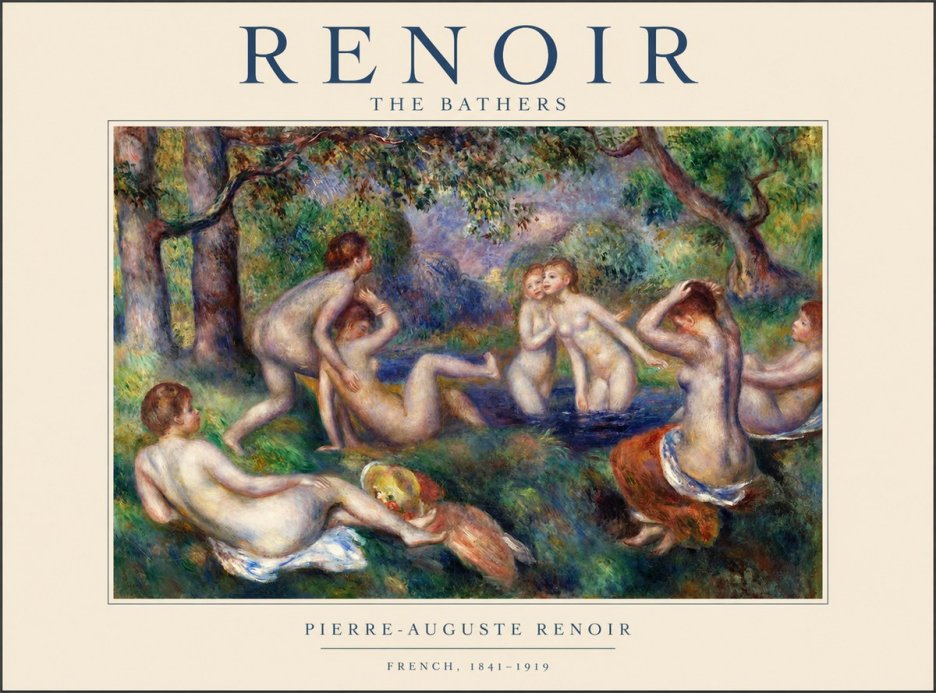 Renoir The Bathers IV No1 - Poszter
