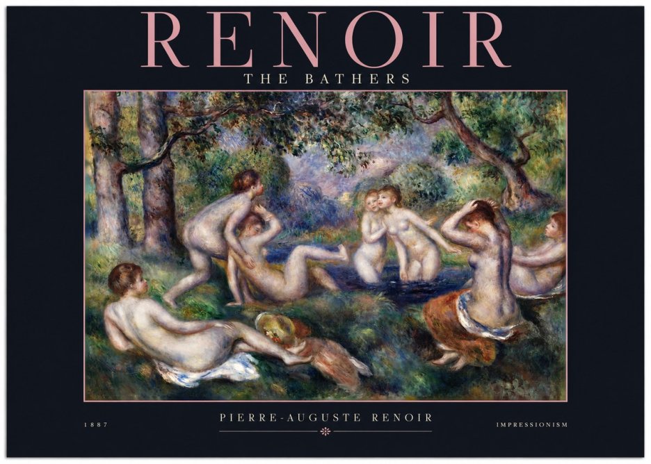 Renoir The Bathers IV No2 - Poszter