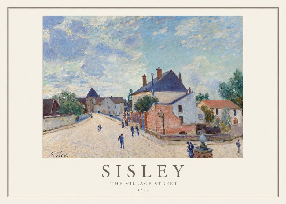 Sisley The Village Street No1 - Poszter