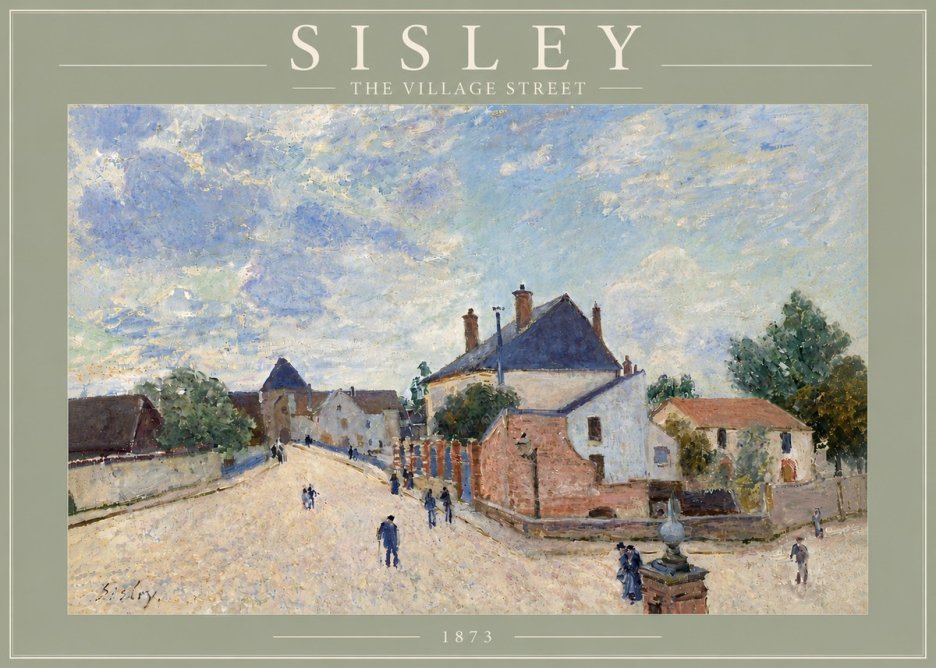 Sisley The Village Street No6 - Poszter