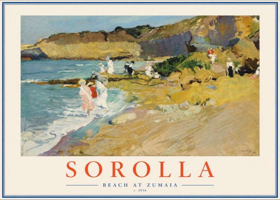 Sorolla Beach at Zumaia No2 - Poszter