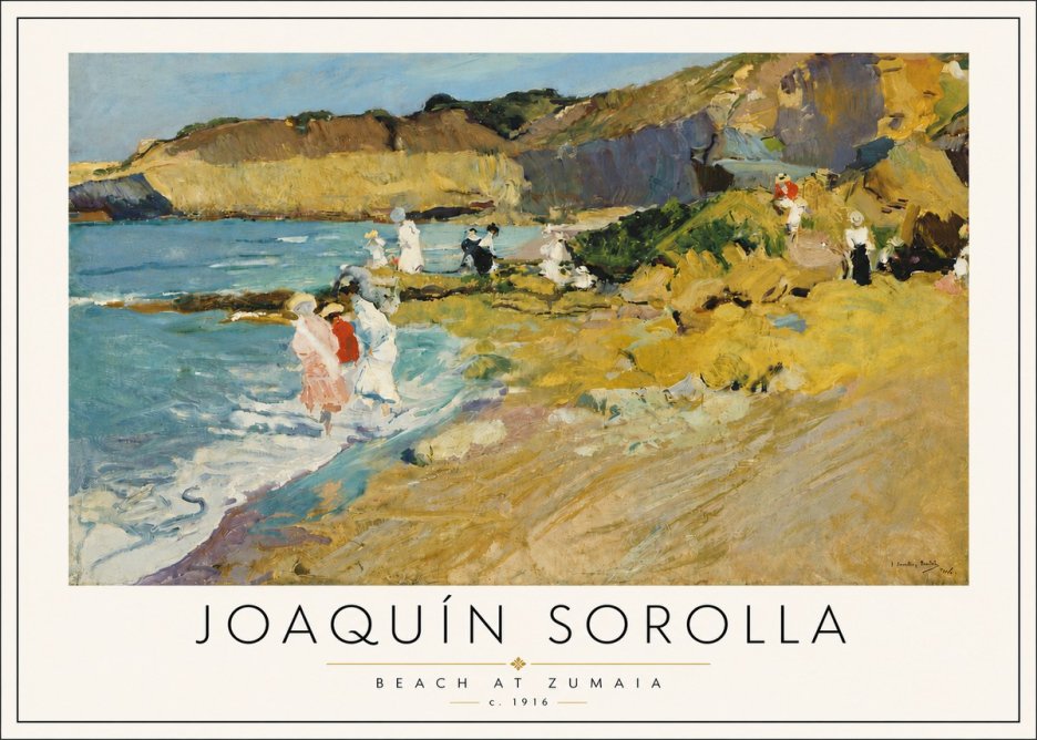 Sorolla Beach at Zumaia No6 - Poszter
