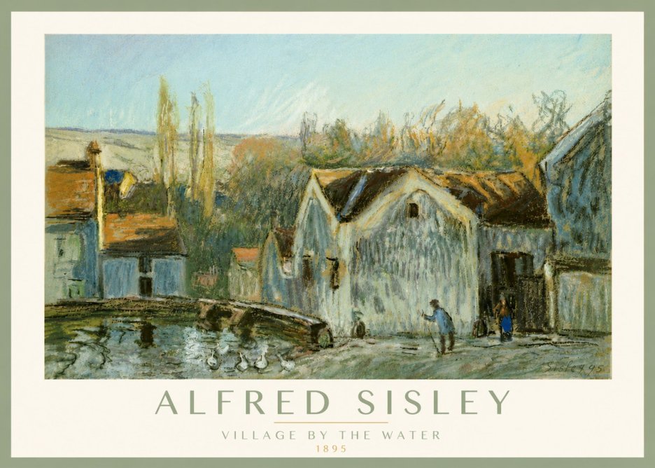 Sisley Village by the Water No5 - Poszter