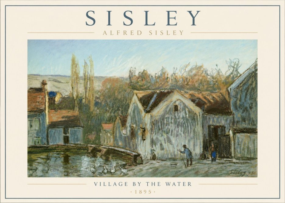 Sisley Village by the Water No6 - Poszter