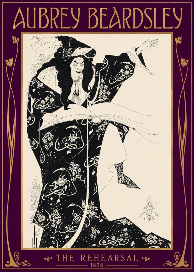 Aubrey Beardsley The Rehearsal No2 - Poszter