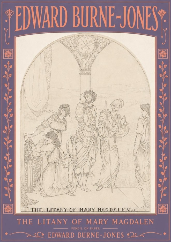 Edward Burne-Jones The Litany of Mary Magdalen No3 - Poszter