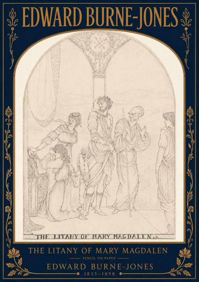 Edward Burne-Jones The Litany of Mary Magdalen No4 - Poszter