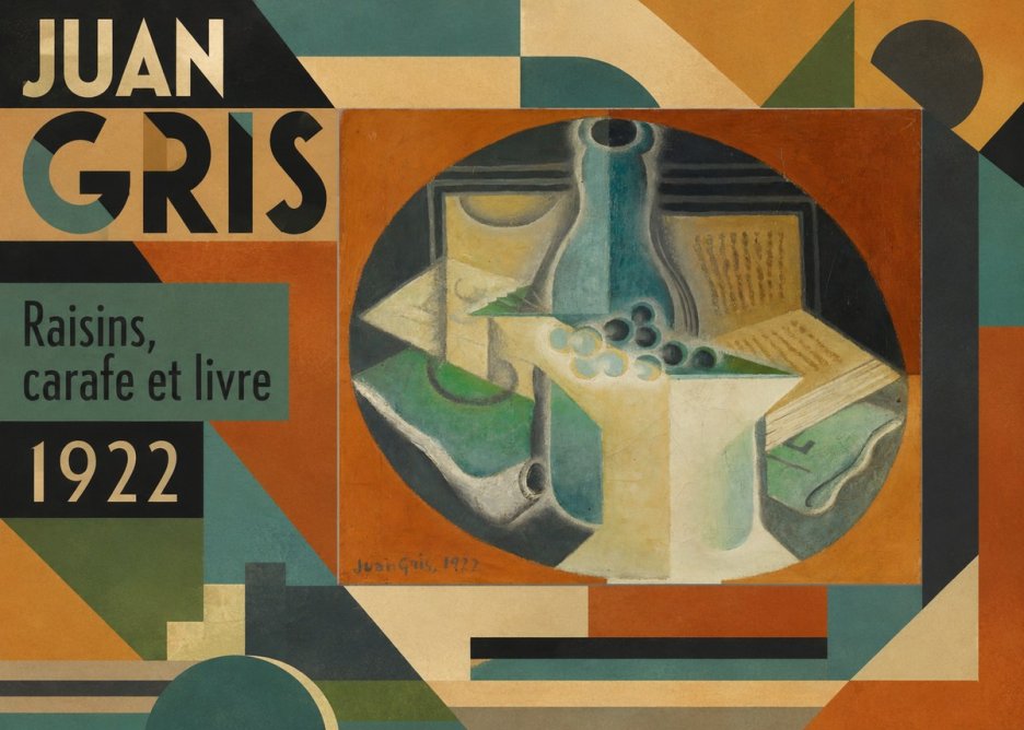 Juan Gris Raisins, Carafe Et Livre No6 - Poszter