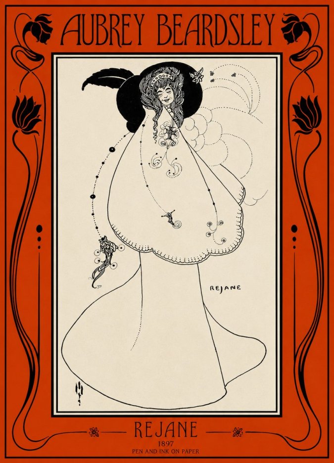 Aubrey Beardsley Rejane I No2 - Poszter