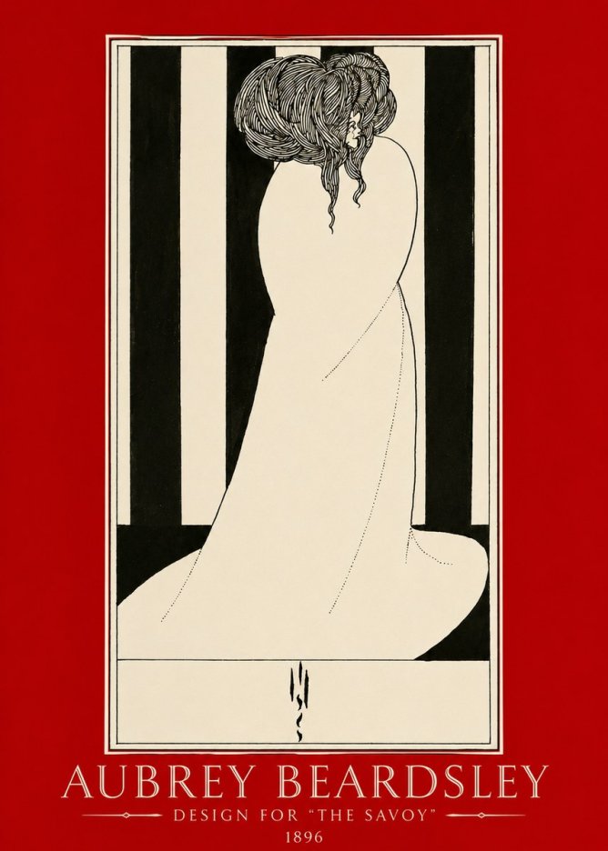 Aubrey Beardsley One of Six Designs for 'the Savoy' No2 - Poszter