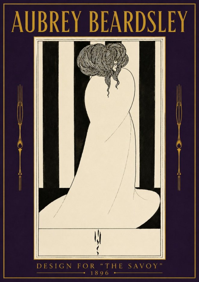Aubrey Beardsley One of Six Designs for 'the Savoy' No3 - Poszter