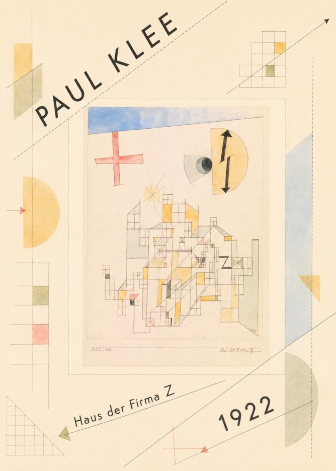 Paul Klee Haus Der Firma Z No3 - Poszter