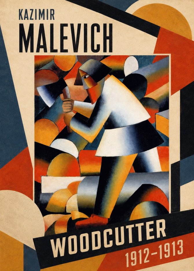 Kazimir Malevich Woodcutter No1 - Poszter