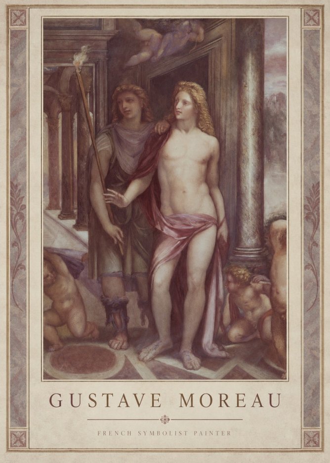 Gustave Moreau Youth No1 - Poszter