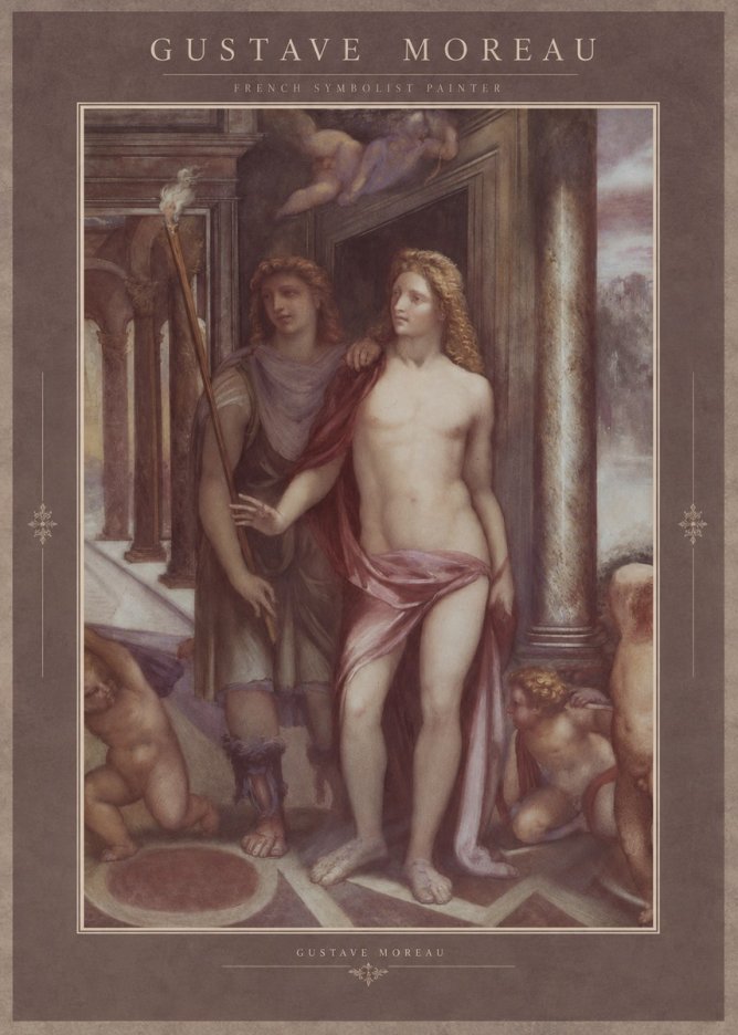 Gustave Moreau Youth No2 - Poszter